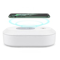 New Arrival Competitive Price 15W Fast Charge UVC LED Light UV Phone Sanitizer Wireless Charger