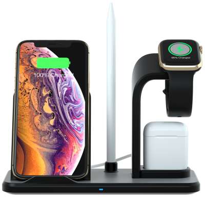 Factory Split Wireless Charger Holder Fast Wireless Charging Stand 3 in 1 Wireless Charger Dock