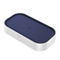 Mobile Uv Sterilizer Portable Cellphone Disinfection Uvc Led Lights wireless charger Sanitizer Box for Samsung for huawei