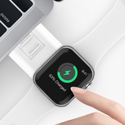 Portable Wireless Charging USB Dock Manual Conversion Connection Smart Watch Magnetic Wireless Charger for Apple Watch